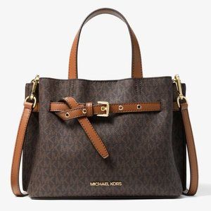 Michael Kors Emilia Large Satchel Brown
